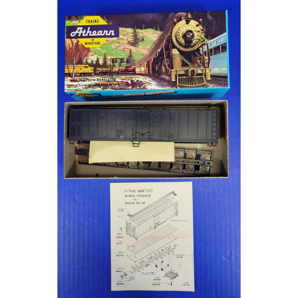 Athearn Vintage HO Scale MECHANICAL REEFER Train 50 Undecorated Car Kit #162
